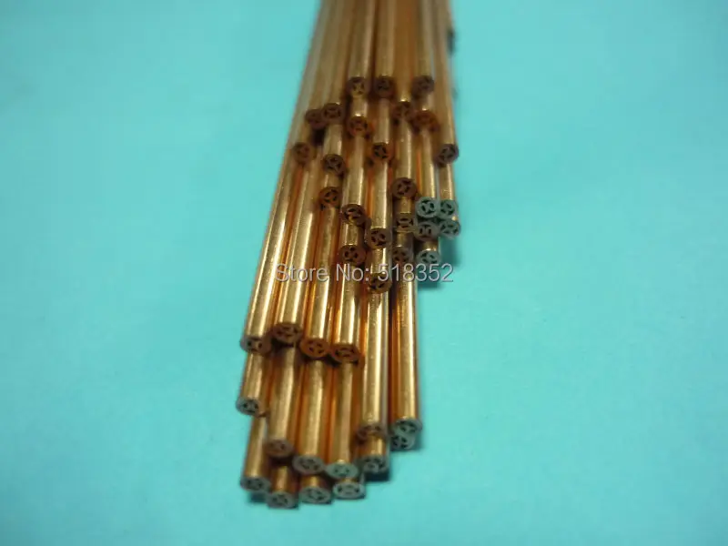 1.2mmx500mm Multihole Ziyang Copper Electrode Tube for EDM Drilling Machines