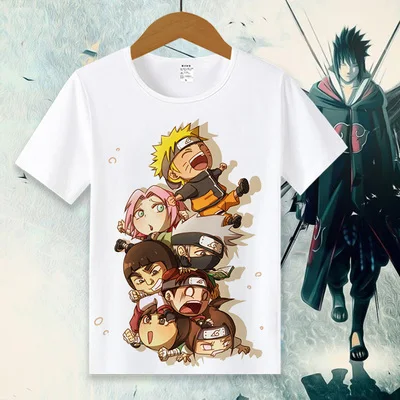 08 Новая футболка с Наруто Аниме Футболка женская футболка Janpan Uchiha Sasuke Косплей топы Мужские футболки с коротким рукавом - Цвет: 08
