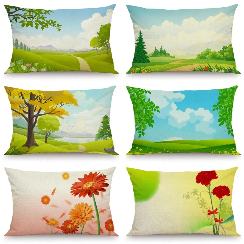 XUNYU 30X50 см/40x60 см наволочка с цветами из мультфильма для детской комнаты