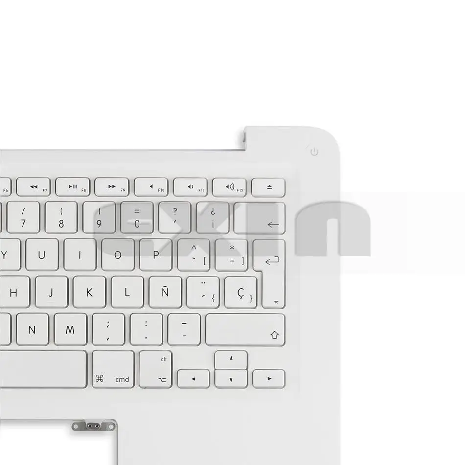 Для MacBook pro 1" белый Unibody A1342 испанская клавиатура с верхним чехол топ чехол MC207 MC516 EMC 2350 2009 2010 год