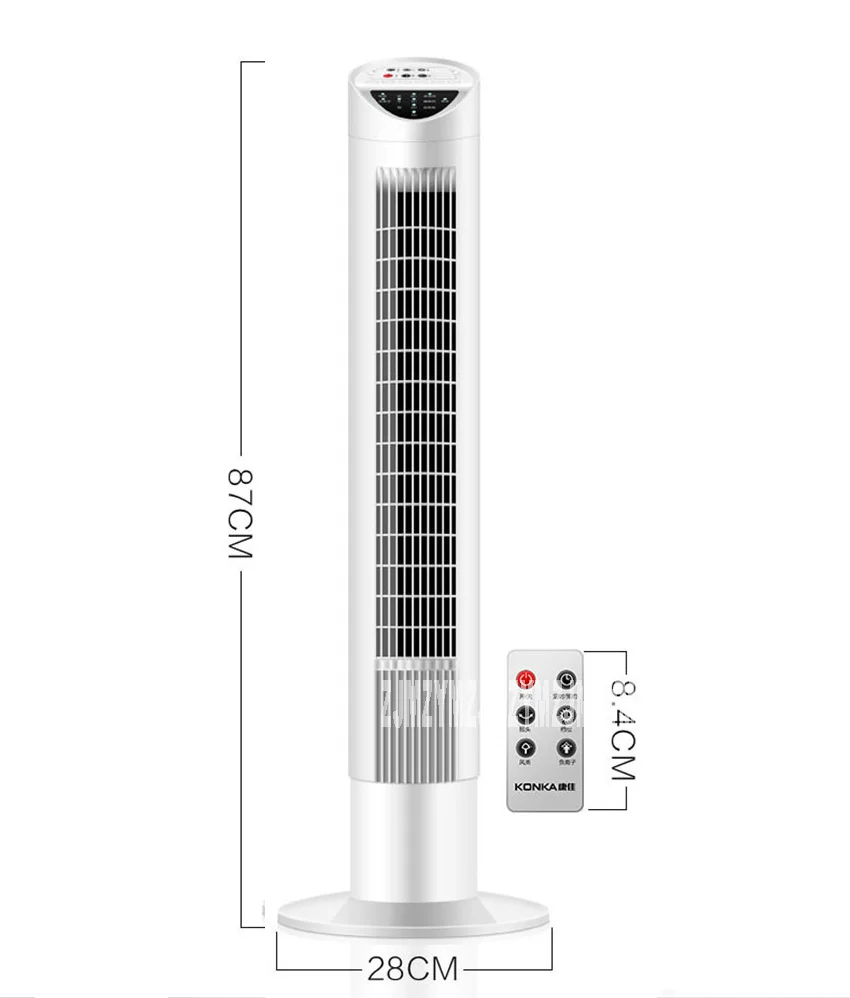 KF-TAS1601T 220 В/55 Вт Домашний Настольный напольный вентилятор бесшумный безвентиляторный синхронный вентилятор с дистанционным управлением вертикальный башенный вентилятор 3 файла скорости