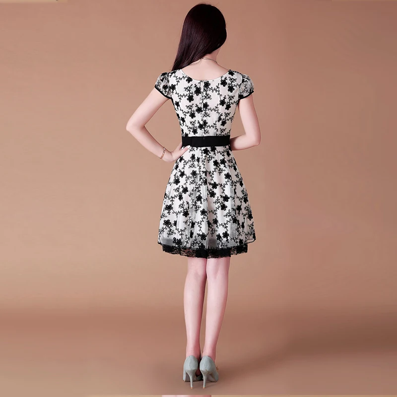 Новый летний милый кружевной костюм с вышивкой для девочек элегантные женские