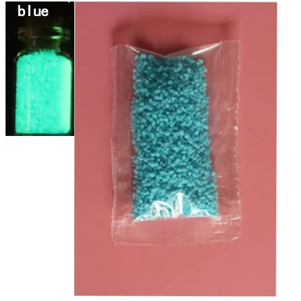 20g blue 10g/20g/30g Luminous Glow Paint Pigment DIY Starry Wish Bottle Creative Party DIY Bright Paint Fluorescent Particles Material - Цвет: 20g blue