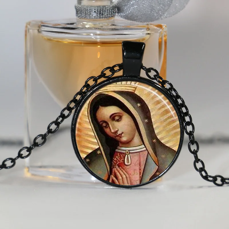 Ожерелье с подвеской Богородица гуадалупа Дева Мария Священное Сердце