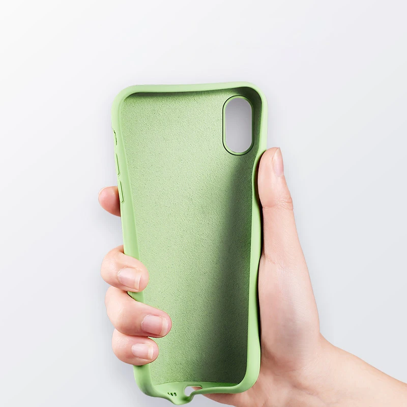 Силиконовый чехол для телефона iPhone X XR XS Max 6 6S 7 8 Plus с сердечком эластичные