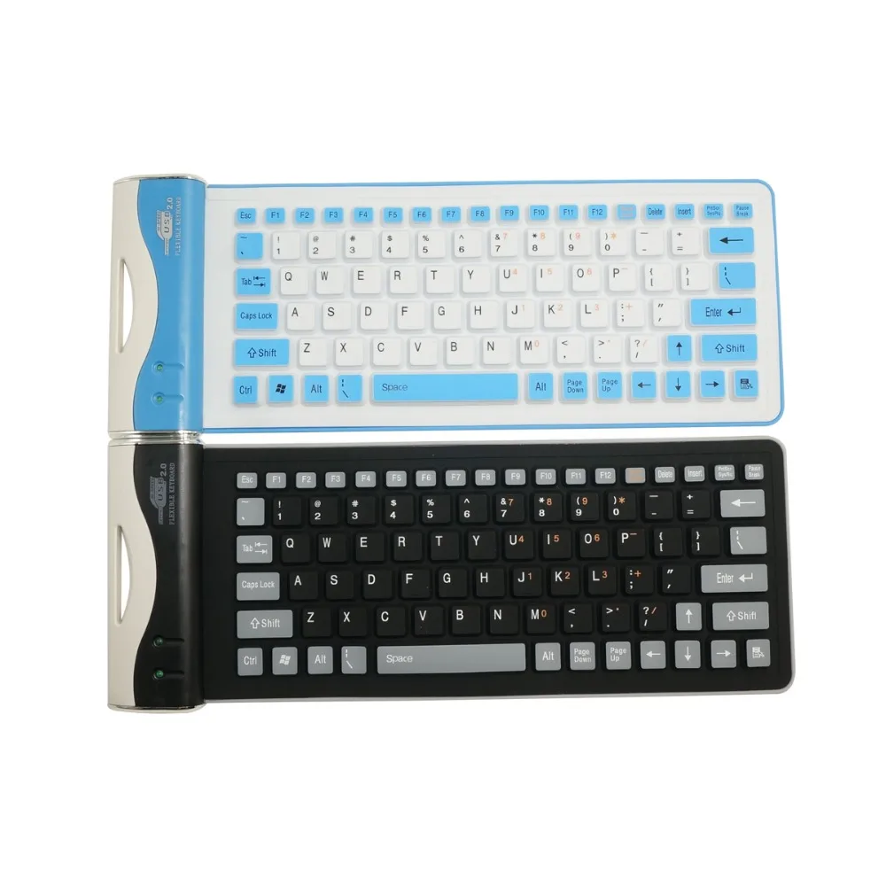 Цветная технология печати 83Key бесшумная Гибкая силиконовая клавиатура|printed