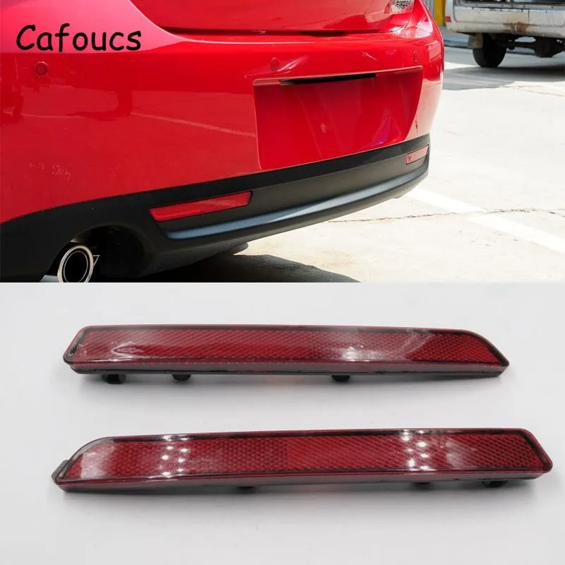 Cafoucs для Mazda 6 2007 2013 аксессуары заднего бампера красный светоотражающий