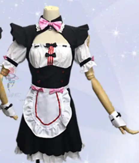 

Vanilla NEKOPARA Cosplay Vanilla Chocola Maid Costume OVA Maid Uniform NEKOPARA Cosplay Cat Neko Girl Costume Women