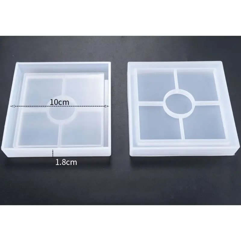 5 pcs Coaster silicone mold, Cone Epoxy Resin Molds, Resin Stone Pendulum Crystal Column Pendant Silicone UV Resin Mold Jewelry