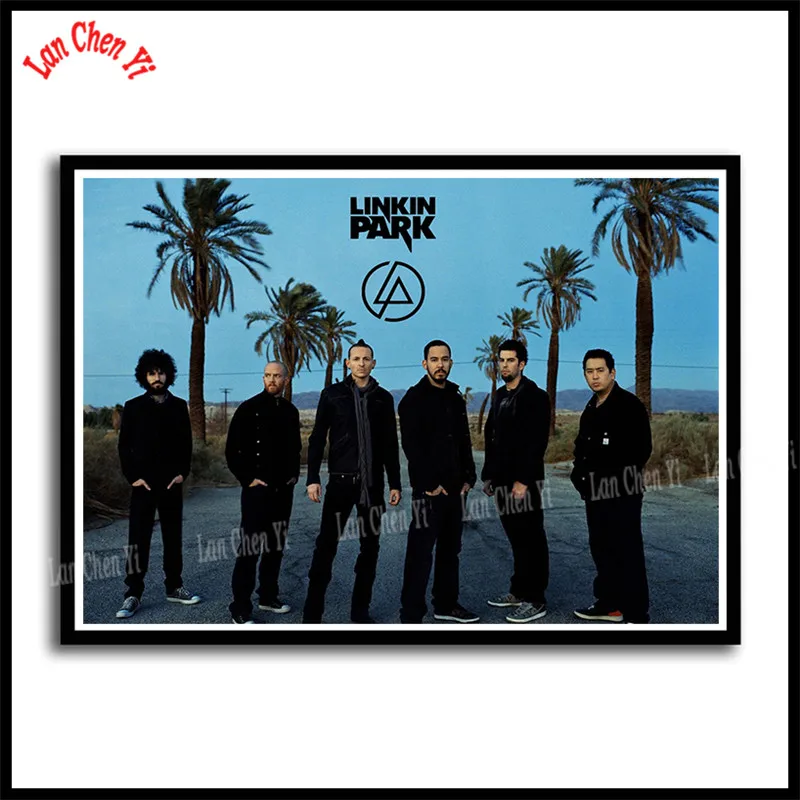 Linkin park Рок-Группа с белым покрытием бумажные плакаты Европейская и американская музыка звезда декоративная живопись кафе бар плакаты
