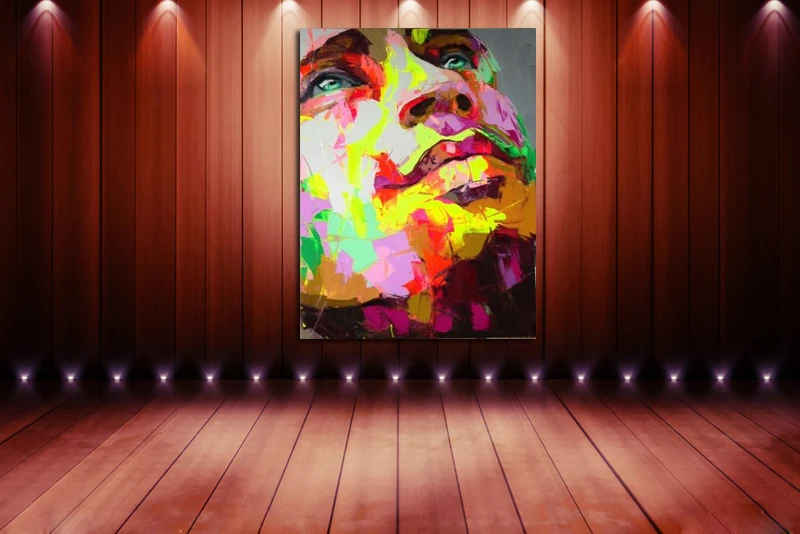 Ручная роспись современный портрет картина маслом s домашний декор высокое