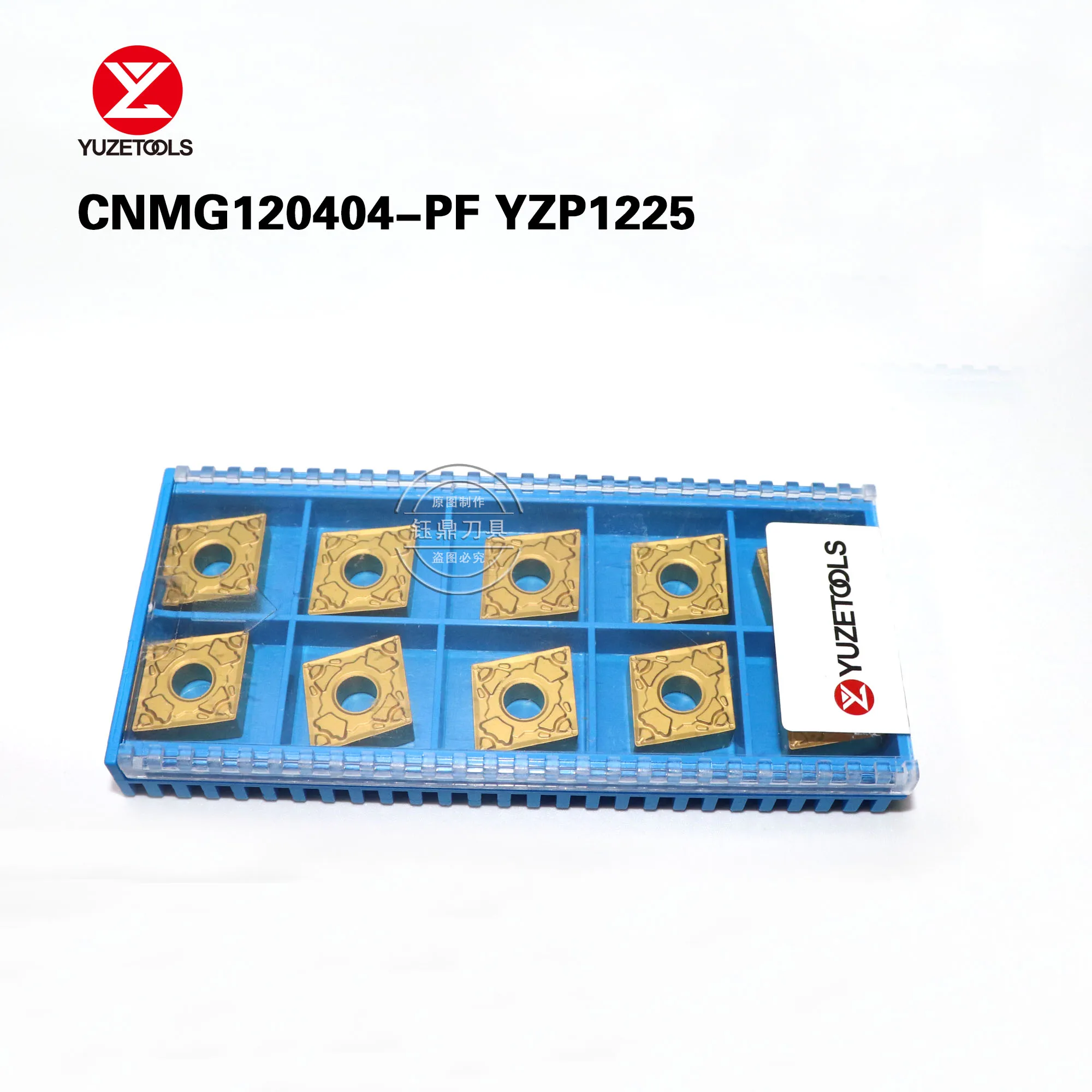 

CNMG120404-PF YZP1225 External Turning Tools Carbide insert Lathe cutter Tool YUZETOOLS turning insert