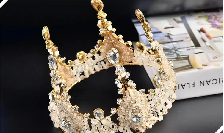 Диадемы и короны для волос CC роскошные свадебные аксессуары с кристаллами