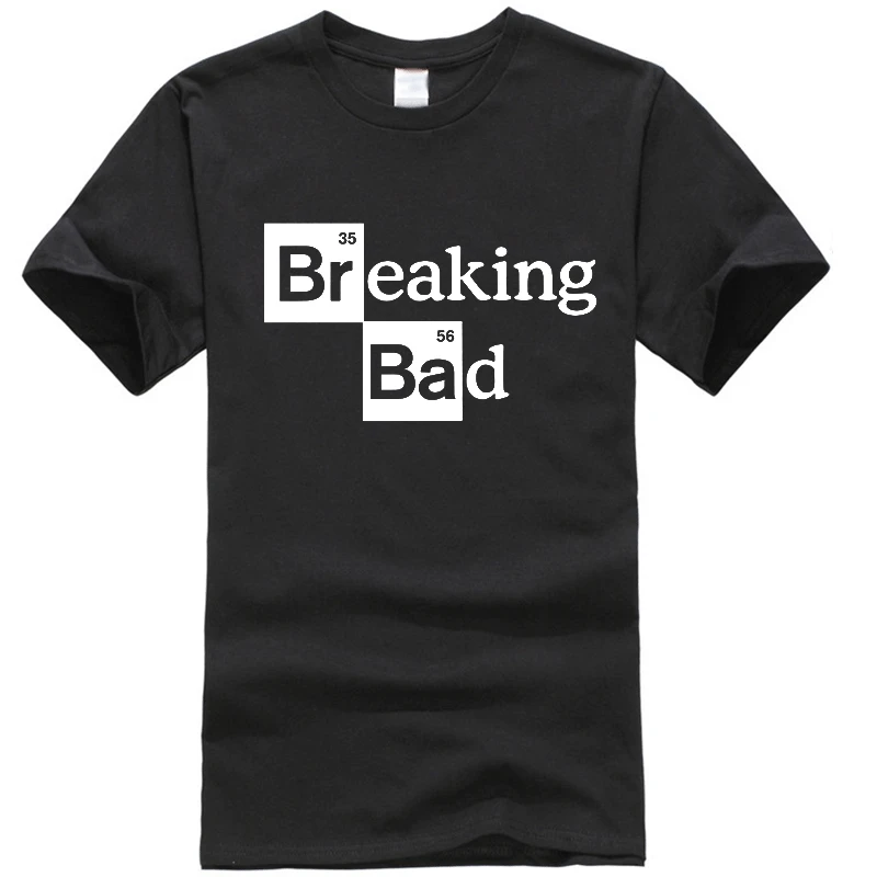 Мужские футболки Walter White, хлопковые топы с круглым вырезом, Heisenberg, Мужская футболка с коротким рукавом, Повседневная футболка с принтом "Breaking Bad" для мужчин
