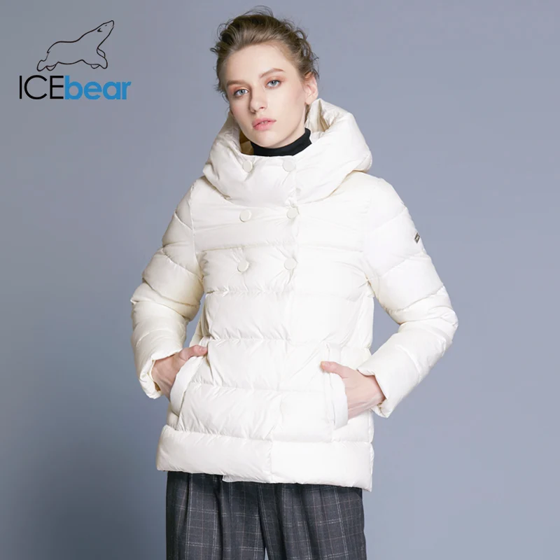 ICEbear 2018 короткие Для женщин парки хлопковая стеганая куртка новые женские Модные