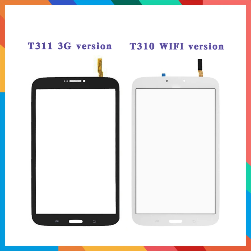 

8.0" For Samsung Galaxy Tab 3 8.0 SM-T310 T310 and SM-T311 T311 Touch Screen Digitizer Sensor Front Outer Glass Lens Panel