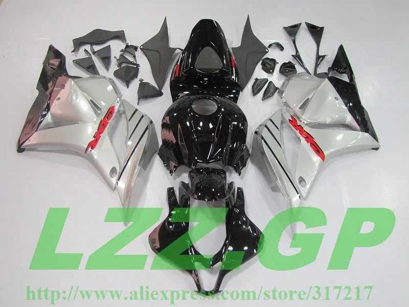 

OEM injection Fairings for HONDA CBR600RR F5 09 10 CBR600 RR 2009 2010 CBR 600 RR 09 10 11 12 Black Silver body LZZ.GP