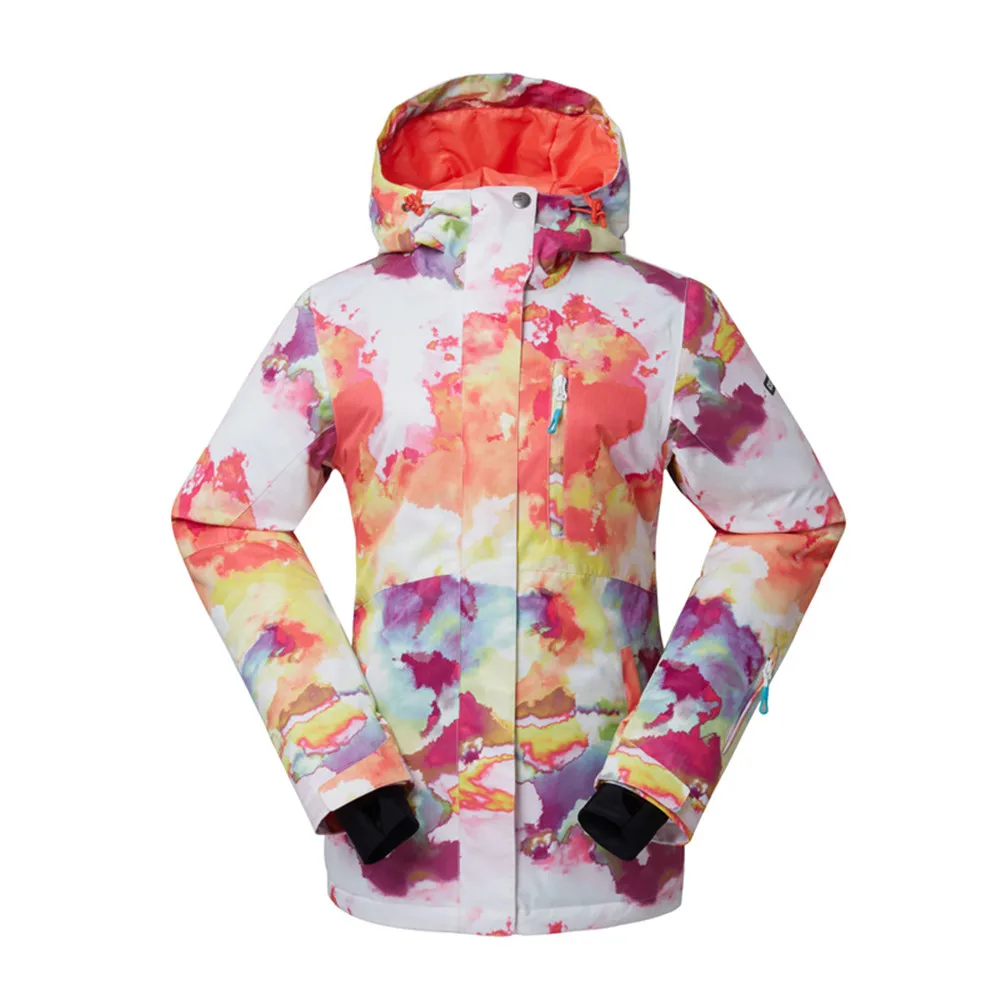 GSOU SNOW Brand Лыжная куртка женский лыжный костюм камуфляж сноуборд водостойкая