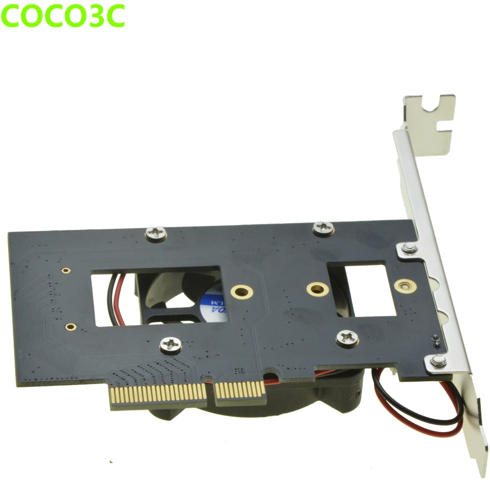 M Key M.2 SSD Adapter for SAMSUNG 950 PRO SM951 NGFF PCI express slot to Desktop PCIe 4x Card with Fan Coolling | Компьютеры и офис