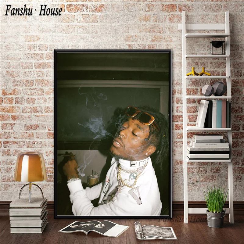 017 Плакат Lil uzi VERT, рэпер певец, звезды, плакаты и принты, Картина на холсте, Настенная картина для гостиной, украшения дома - Цвет: 017