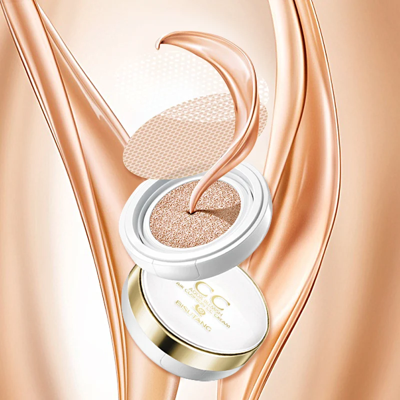 BISUTANG Sunscreen Air Cushion CC Cream Moisturizing Whitening Makeup Easy to Absorb For Face Beauty |