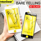Защитное стекло с закругленными краями для iPhone XS Max XR X 10 8 7 6 6s Plus