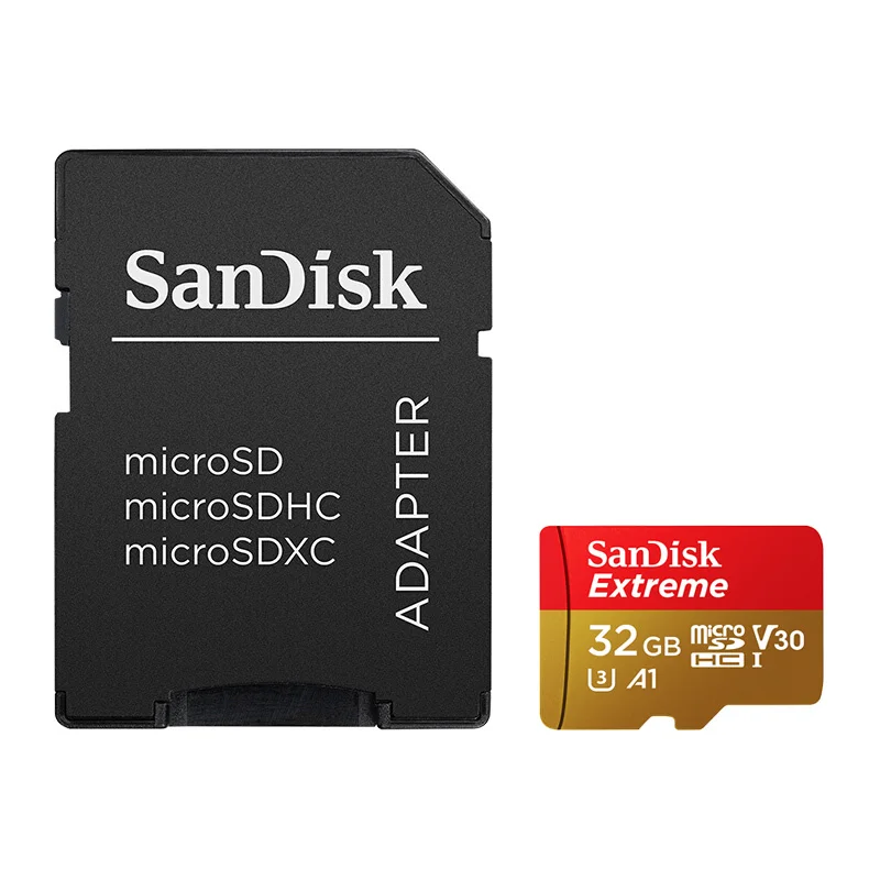 Карта памяти SanDisk Extreme TF Flash Micro SD карта 32 Гб microSDHC скорость чтения до 100 стандартная
