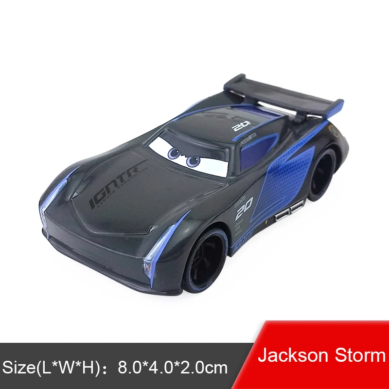 Disney Pixar Cars 3 Металлическая Автомобильная игрушка освещение McQueen Jackson Storm Golden Curz Mack