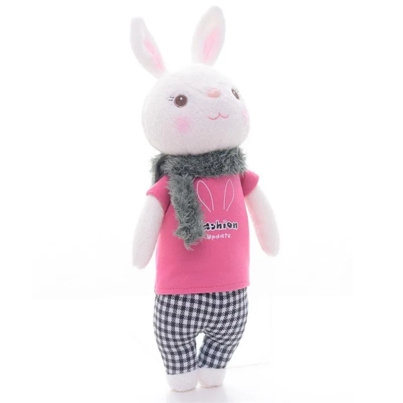 Tiramisu Bunny Toy Plush Scarf Red Rabbit Dolls for Girls Birthday Gifts Kids Stuffed toy girl doll | Игрушки и хобби