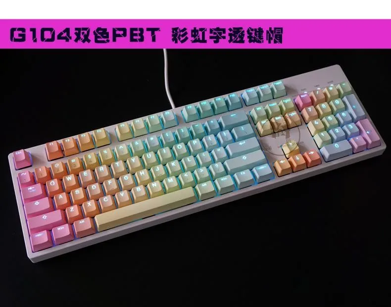IKBC KBC G104 PBT двойная клавиша с подсветкой крышка для ключей s механической