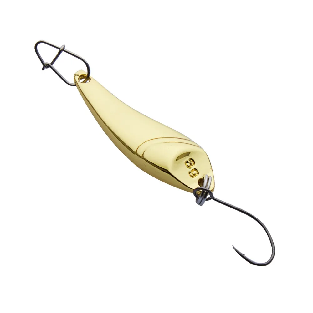 YAPADA Spoon 023 рыболовные приманки 2 г 3 5 с одиночным крючком 28 32 40 мм цветные из сплава
