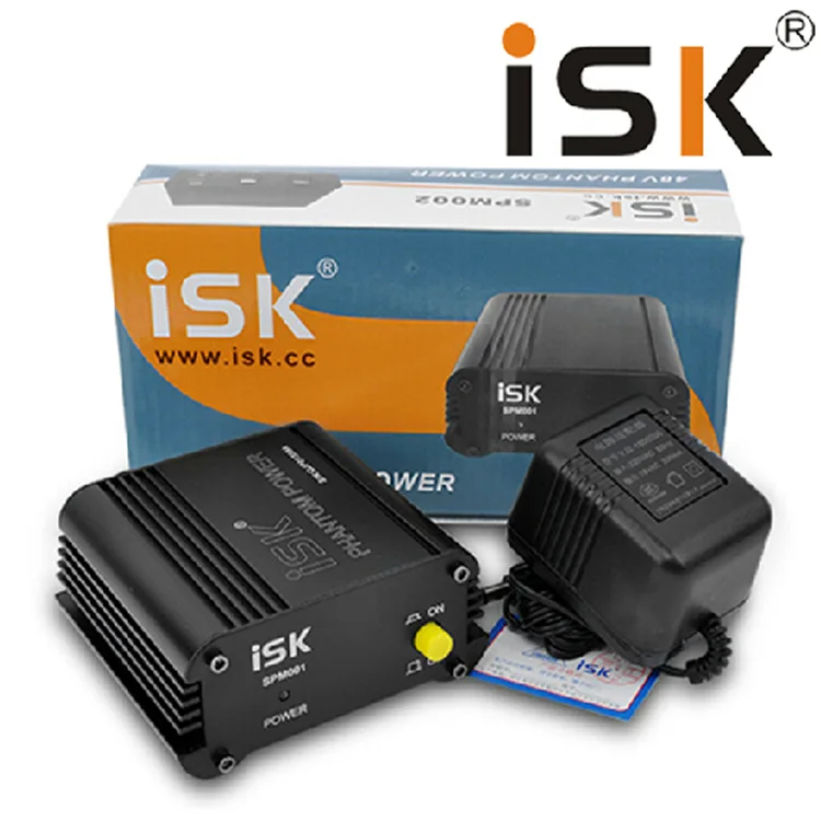 Высококачественный фантомный адаптер питания ISK для конденсаторного микрофона