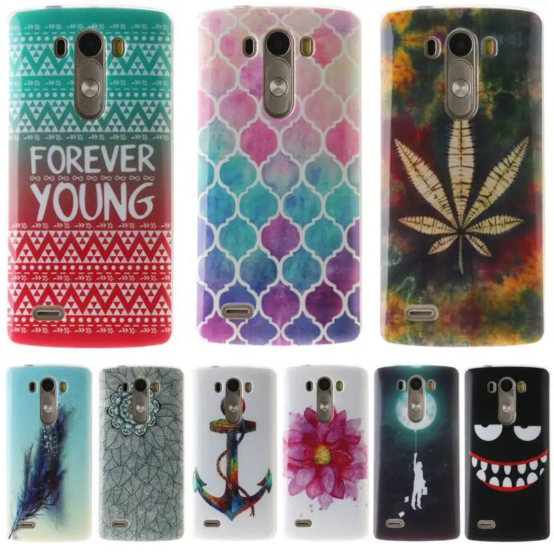 Fashion Soft TPU Case For LG G3 Mini G3S S Beat D722 D724 D725 D728 Transparent Silicone Cover Cases G3s |