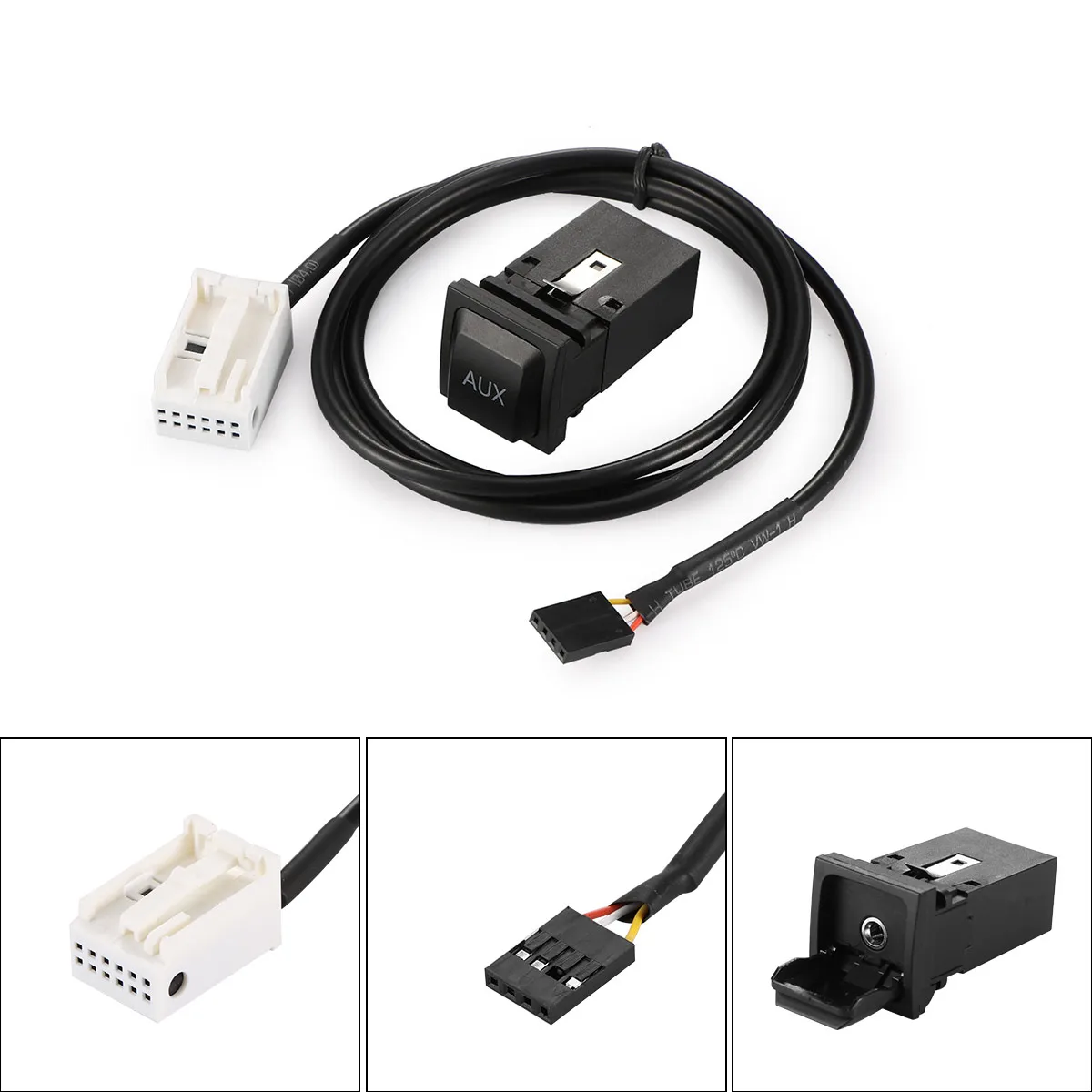 Автомобильный USB AUX аудио входной кабель адаптер штекер комплект для Passat B6 B7 CC Touran