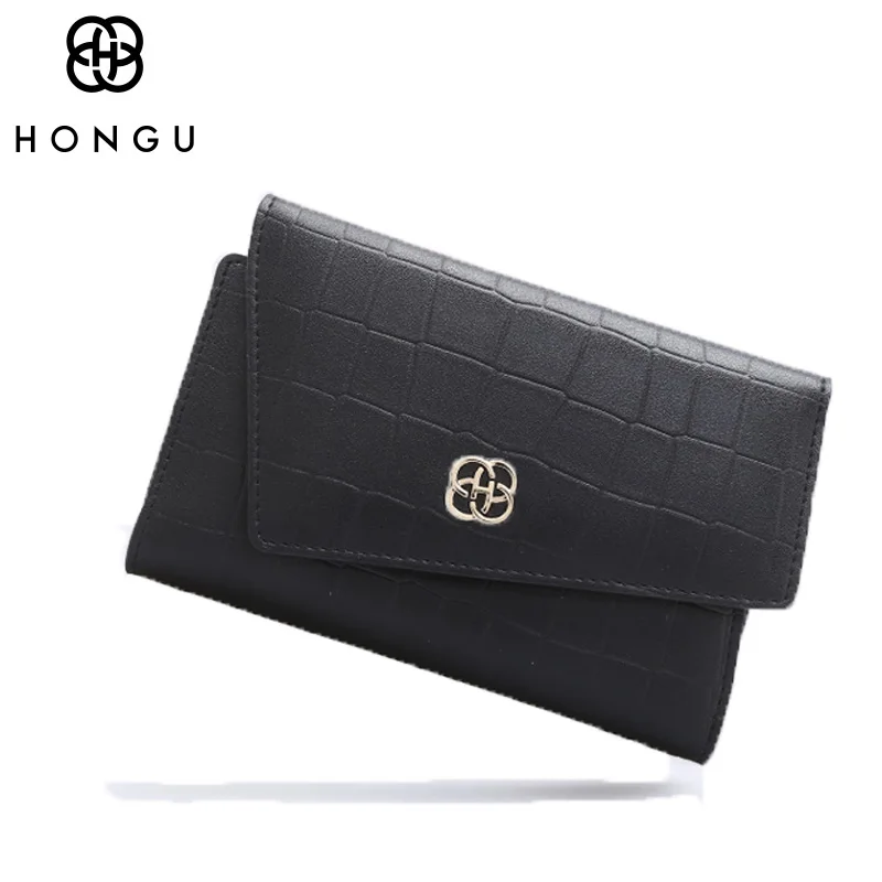 HONGU модные клатчи сумки для женщин кошелек женские длинные кошельки с застежкой