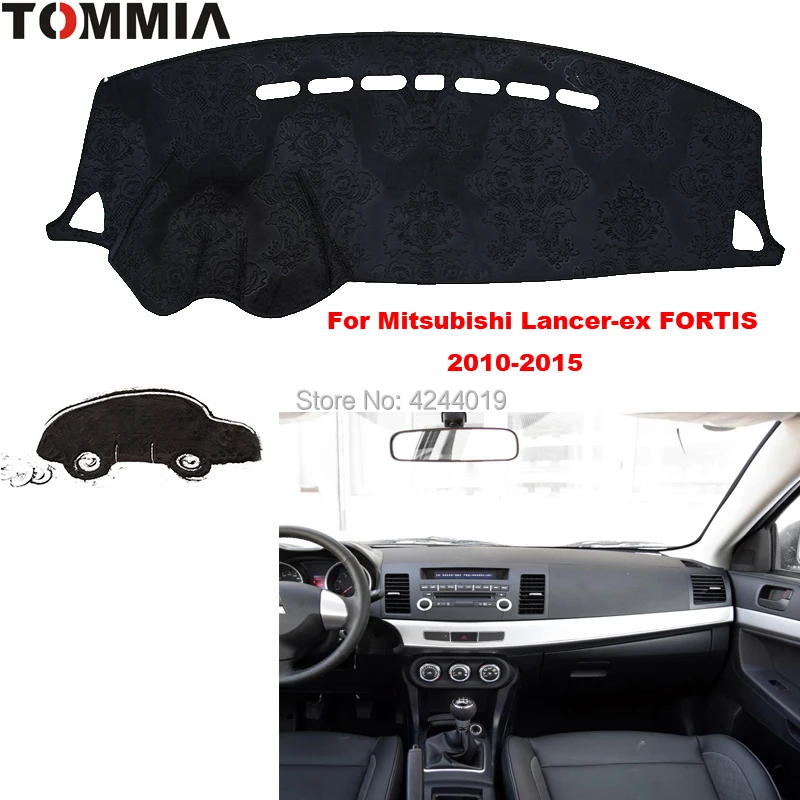 

TOMMIA Dashboard Cover Dash Mat for Car Sun Shade ANTI-UV Dash Pad Car Dashboard Mat For Mitsubishi Lancer-ex 2010-2015