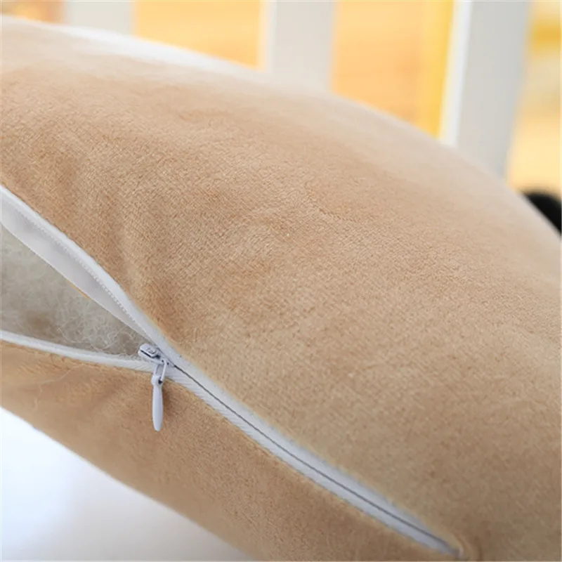 

50CM One Piece Triangle Pillow Rabbit Woolen Ball PP Cotton Stuffed Pillows Plush Toy Sofa Decoration Student Office Cushions