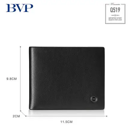 Бренд BVP, деловые мужские кошельки из натуральной кожи, серый короткий кошелек, мужской кошелек из натуральной кожи, мужская сумка для денег, гарантия качества J45