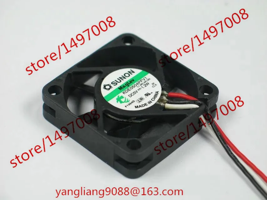 SUNON KDE0504PFV1 11.MS. AR.GN DC 5V 1 2 W 3 провод 40X40X10mm Сервер вентилятор охлаждения|square fan|server fanfan