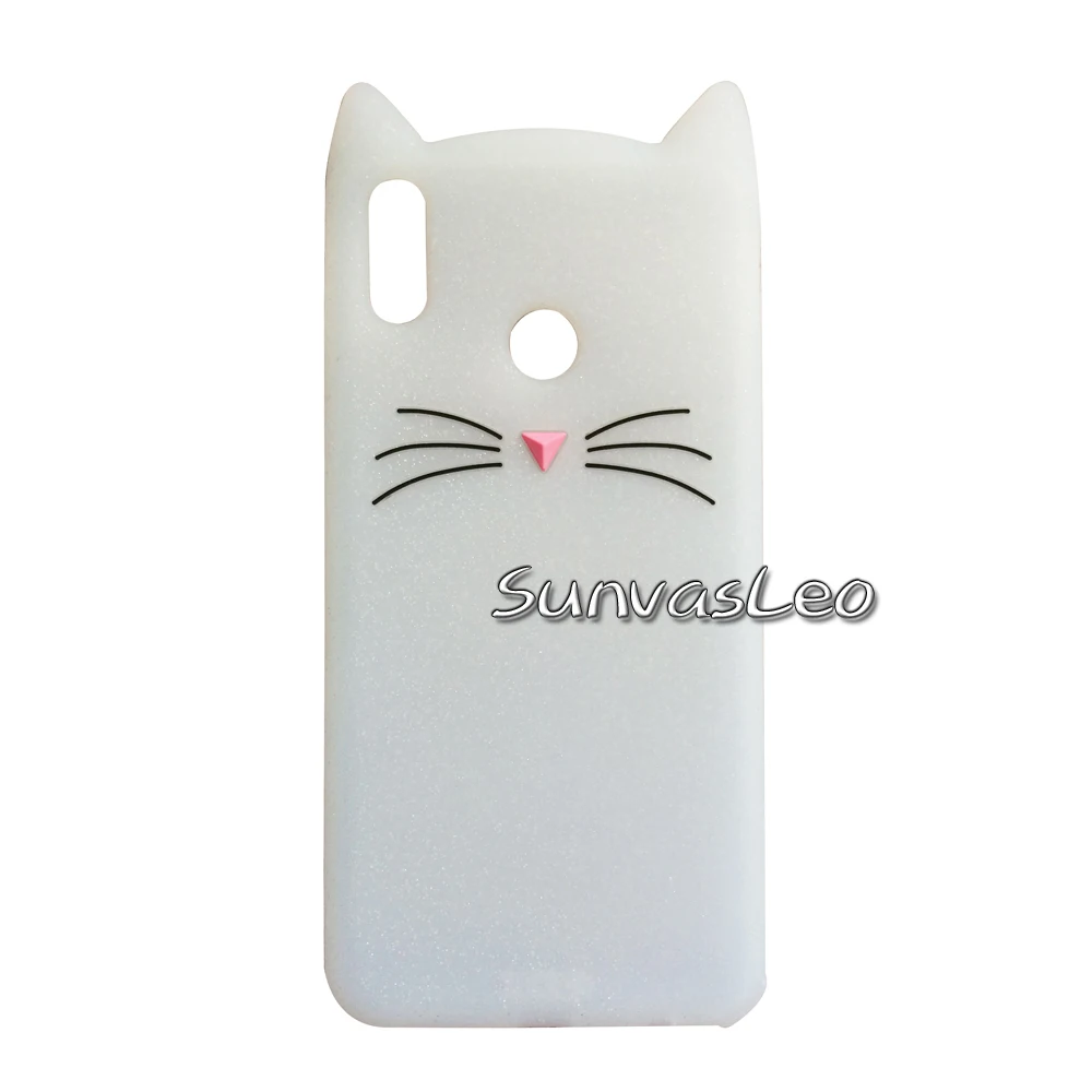 White Beard Cat Для huawei Y9 3D Мягкий силиконовый чехол с милыми мультяшными животными чехол для задней панели сотового телефона Оболочка чехол s для huawei Honor 8X - Цвет: White Beard Cat