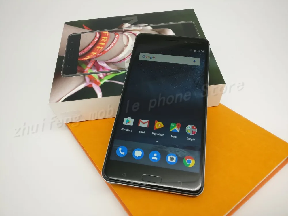 Новые горячие оригинальный Nokia 6 LTE 4G мобильный телефон Android 7 Восьмиядерный Qualcomm 5