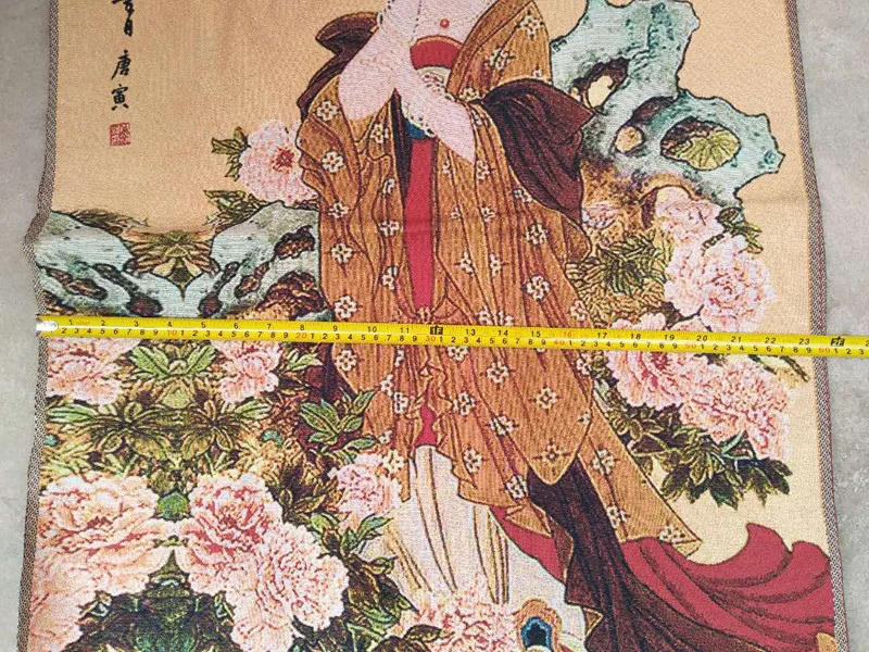 Античная каллиграфия вышивка тканая хлопковая ткань живопись. Chudo four beauty Yang Guifei