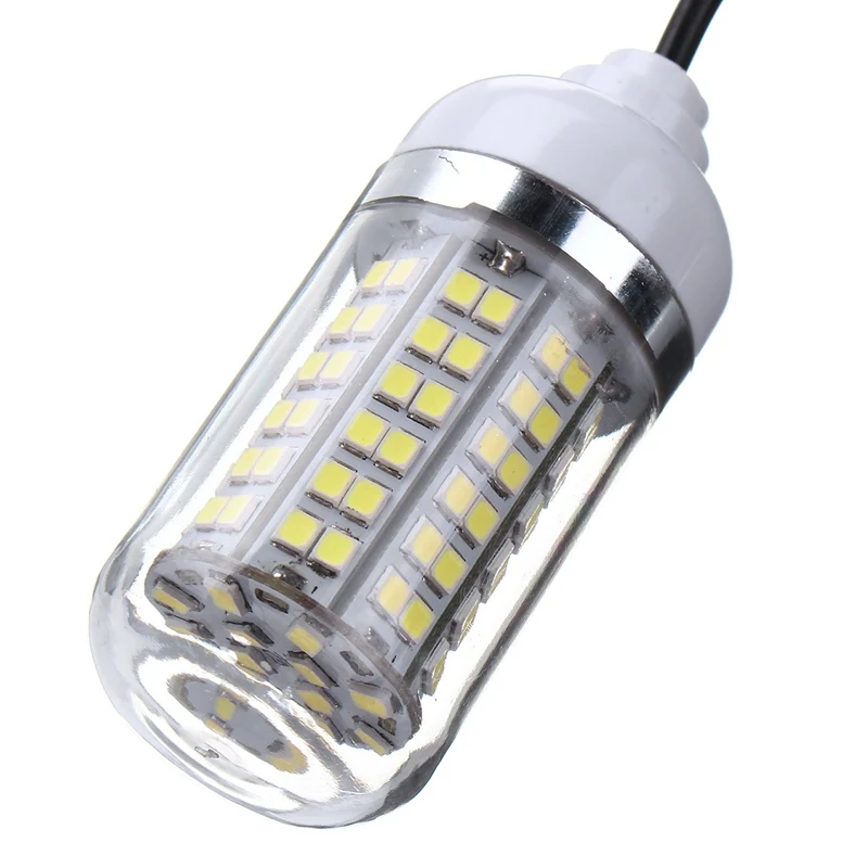 Лучшая цена IP68 Водонепроницаемый 7 Вт 2835SMD светодиодный лампочка с переключателем светодиодный подводный рыболовный кальмар приманка светильник светодиодный рыболовный светильник