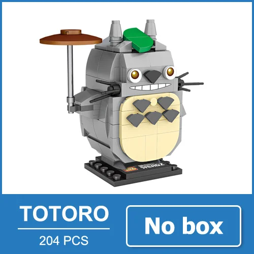 Totoro no box LOZ Totoro фигурка аниме модель фигурки Блоки Игрушки японские фильмы Официальный подарок для девочек женщин друзей - Цвет: Totoro no box