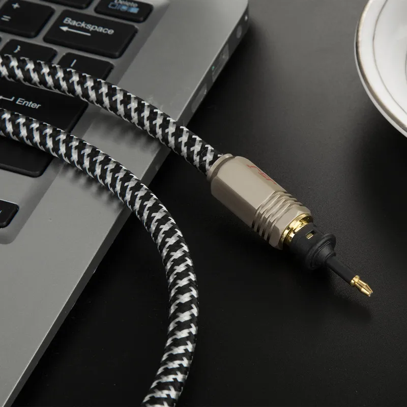 Бесплатная доставка цифровой оптоволоконный аудио кабель JSJ HIFI Toslink Dolby AC3 DTS SPDIF