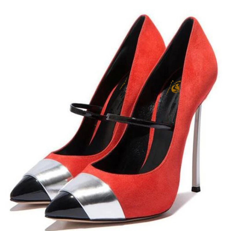 Женские туфли лодочки с острым носком на тонком каблуке размеры 4 10 5|orange shoes
