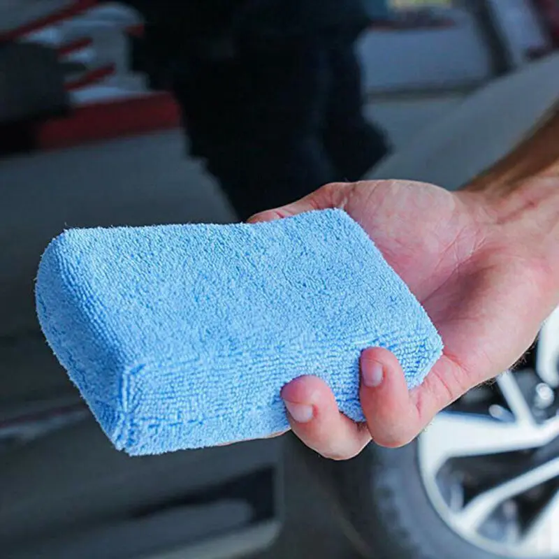 Мочалка полировка автомобиля губа для полировки аппликатор чистящие прокладки