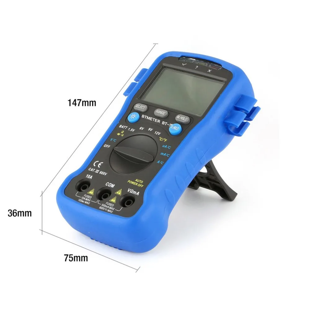 BTMETER BT-39B Handheld Digitale Multimeter AC DC Amperemeter Voltmeter Tester Meter Digital Multitester Blue | Инструменты