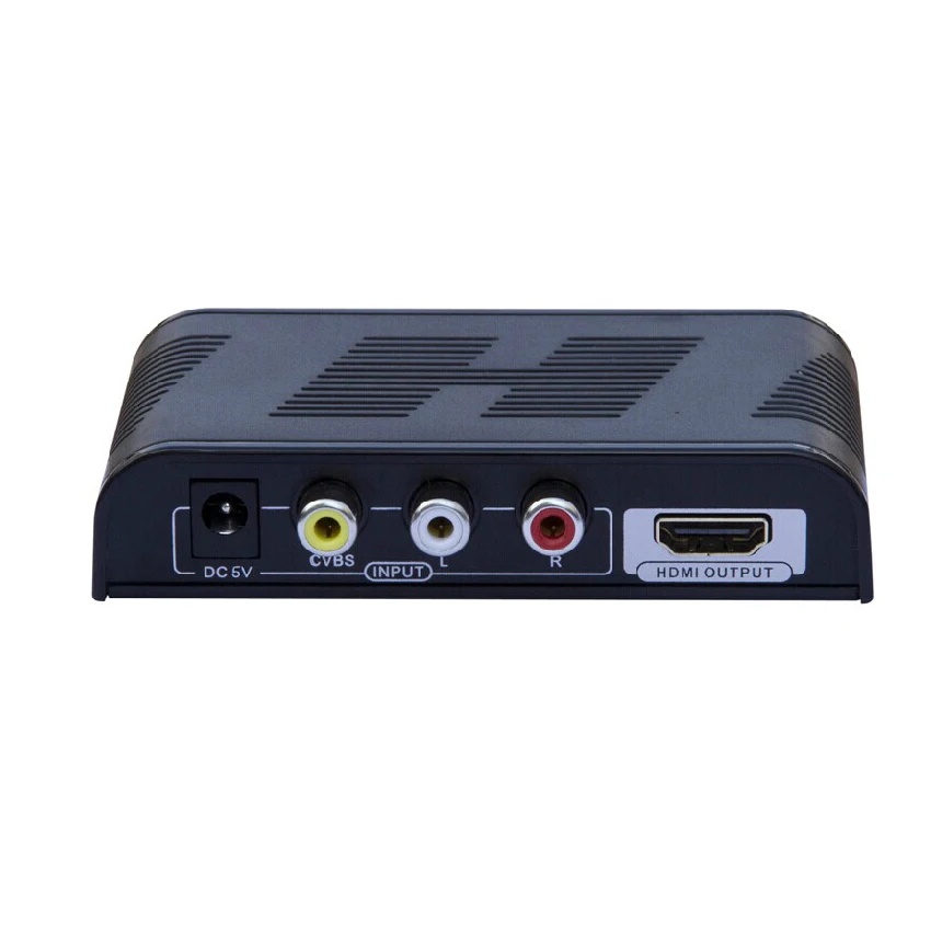 

Mini AV Composite Video Audio RCA CVBS to HD Converter Scaler 1080P with Power Adapter Upscaler supports TV High definition