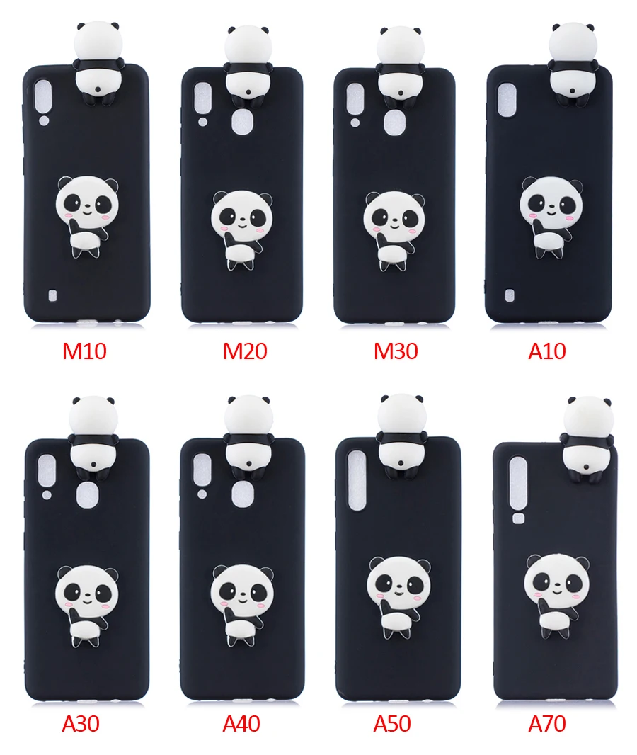 3D единорога панда кактус мягкий чехол для samsung A10 A20 A20E A30 A40 A50 A70 A10S A20S A30S A50S A51 A71 A6 A8 J4 J6 плюс A7
